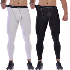Man's Compression Base Layer Workout Leggings Gym Sports Thermal Training Pants