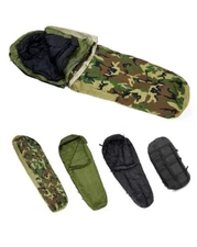 MT Army woodland Military Modular Sleeping Bags System with Bivy Cover for cold 