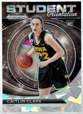 CAITLIN CLARK 2024 Prizm Draft Picks Basketball Student Orientation Cracked Ice