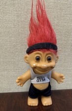 Vintage Troll Doll Russ Gym Weightlifting Training Workout Red Hair Iron