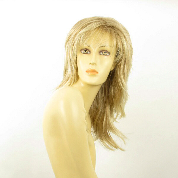 Perruque mi-longue blonde NINON 15T613 solution pour cheveux fins