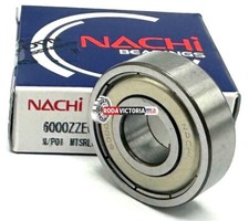 NACHI 6000 ZZ DEEP GROOVE BALL BEARING, METAL SHIELDED 10x26x8 mm