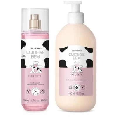BOTICARIO Boticário Cuide-se Bem Deleite Body Splash 200 ml + Body Lotion 400 ml
