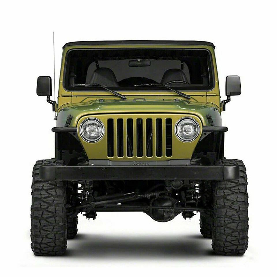 2x Guardabarros delantero de acero todoterreno guardabarros protector blindado para Jeep Wrangler TJ 1997-2006 Foto 4 de 4