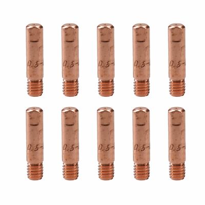 2 shroud & 10 x 0.6mm Round Contact Tips MIG Welding Binzel Style MB15 Torch