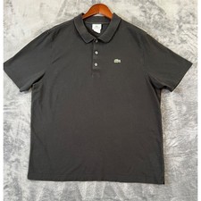 Lacoste Sport Classic Polo Shirt Mens Size 8/3XL Black SS 100 Cotton