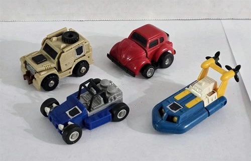 B-252 VINTAGE 1980'S HASBRO G1 TRANSFORMERS AUTOBOT MINI VEHICLES LOT