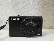 Excellent   Canon PowerShot S120 Black Compact Digital Camera w/Accessories