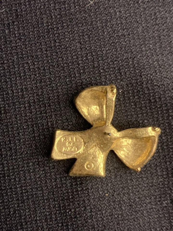 Kenneth Jay Lane for Avon Black Enamel Bow Earrings Gold Tone Vintage 80's 90's - Image 4 of 4