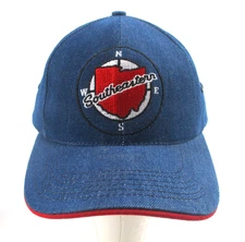 Vintage Southeastern Equipment Co Patch Ohio Compass Denim Snapback Hat USA Flag