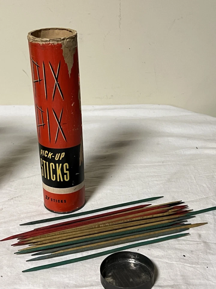 Vintage Pick Up Stix Game Lot of 3 Collectible Retro Toy 50s 60s - Image 4 of 4