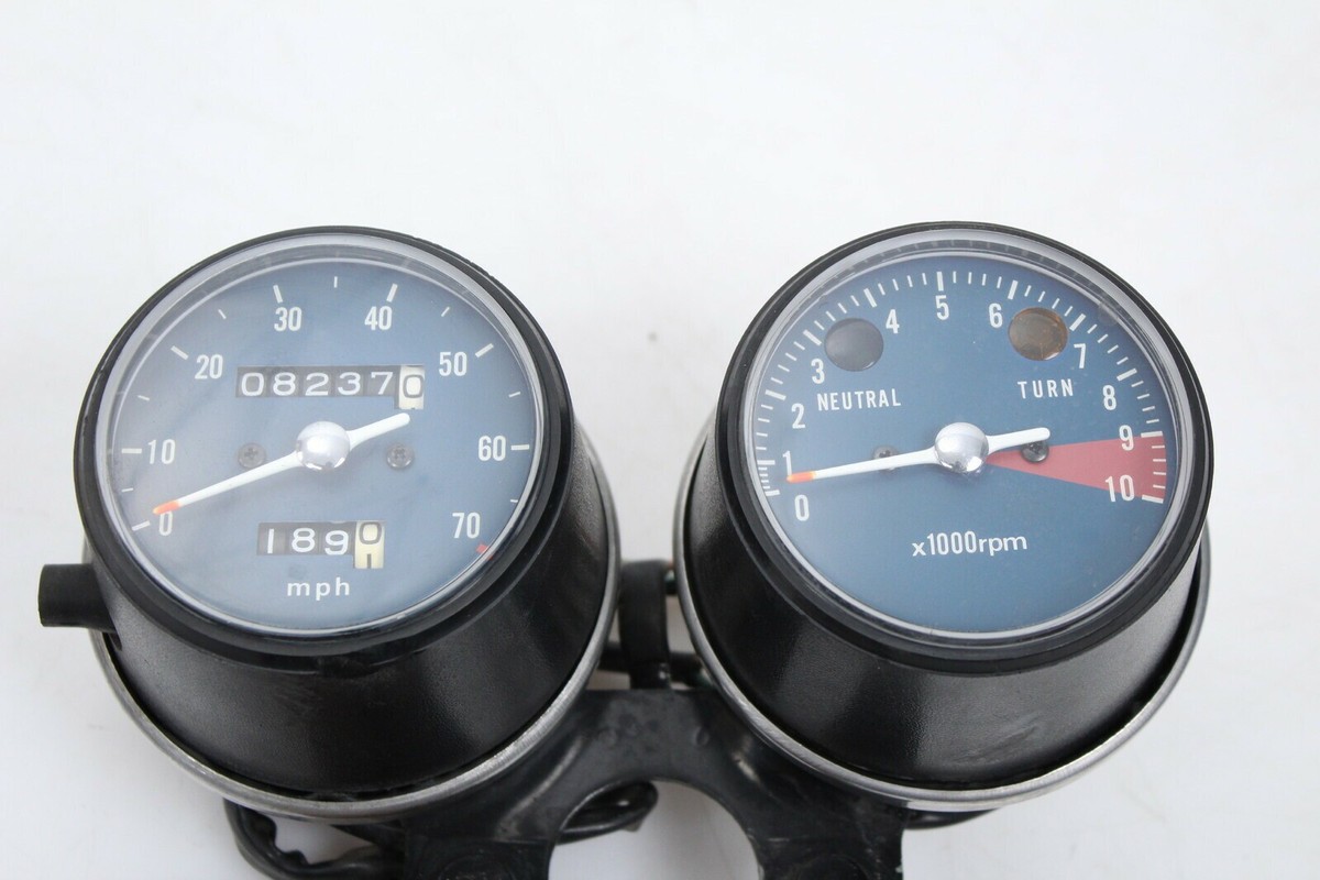 ロードショー④ Gauge Cluster Speedo Tach 8,237 Miles Honda XL175 75-78 OEM