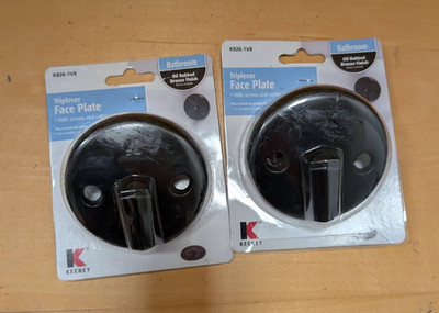 Lot of 2) KEENEY K826-1VB Triplever Bathtub Trim Drain Kit Oil Rubbed Bronze