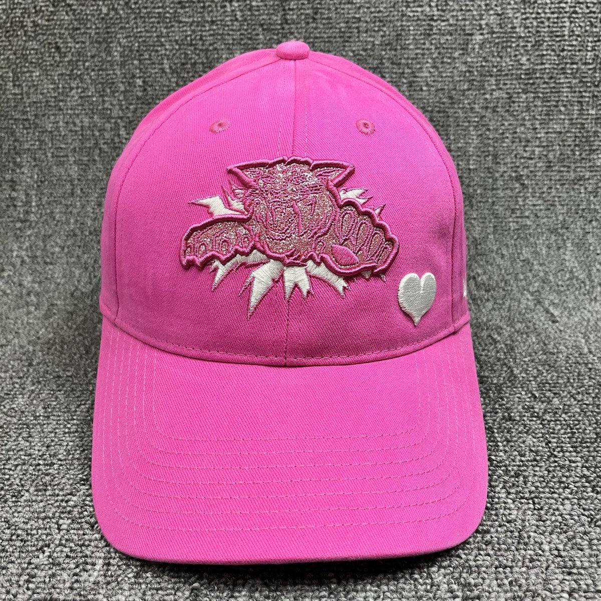 '47 Brand Pink Tiger Glitter Embroidery Baseball Cap Adjustable Hat Heart Graphi