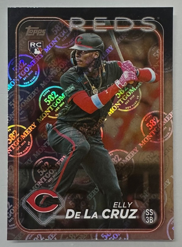 2024 Topps 582 Montgomery Club Foil Elly De La Cruz #141 Reds