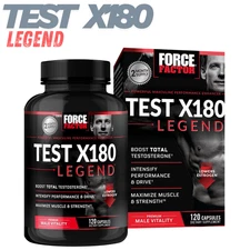 Force Factor Test X180 Legend 120 Capsules Men’s Vitality Supplement New Seal