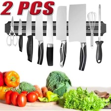 2PCS Magnetic Knife Holder Strong Plastic Strip for Kitchen Tool Storage