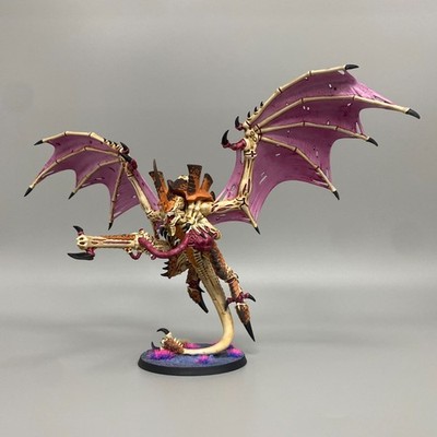WINGED HIVE TYRANT WARHAMMER 40K PAINTED COCONUT CRAB TYRANIDS TYRANID FLYRANANT