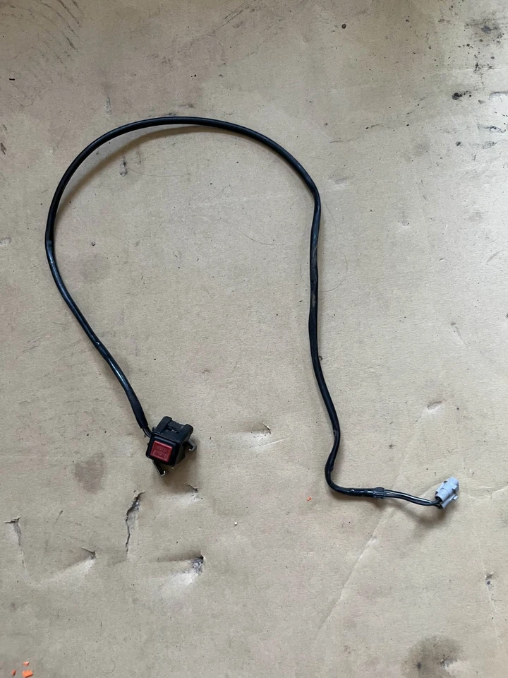 Yamaha YZ250F 2002 botón de interruptor de apagado Foto 3 de 4