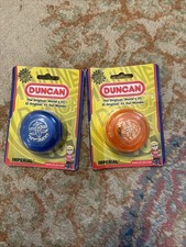 Yo Yo, 2 Duncan, Imperial, Orange. And Blue , Genuine Duncan Yo-yos