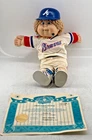 Vintage 1980s Cabbage Patch Kids All-Stars Braves Doll W/ Adoption Cert Plush