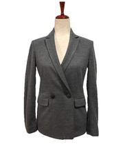 Rag Bone Takisada Osaka Superfine Japanese Knit Wool Blazer Gray Women s 0