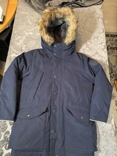 Gap Kids Boys Warmest Cold Control Max Water Resistant Blue Down Coat Jacket LG