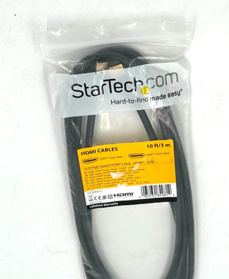 StarTech 10 ft 3 m Premium Certified High Speed HDMI Cable HDMM10