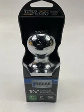 Reese Towpower 72807 Zinc Interlock 1-7/8" Hitch Ball, 2,000 Lbs Capacity