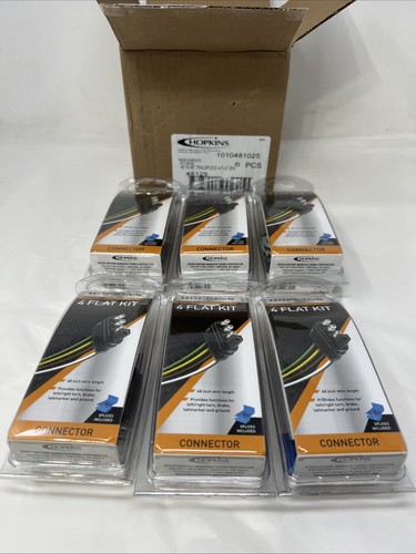 (6 Pack) Hopkins 481254 Flat Trailer Side w/3 splices (48") - Picture 1 of 8