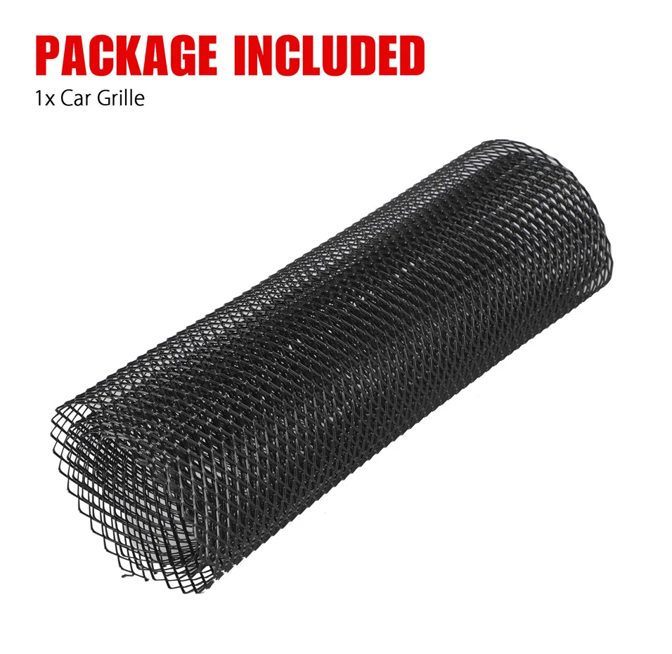 40 x13'' Universal Mesh Grill Cover Car Front Bumper Fender Hood Vent Grille Net Foto 2 de 4