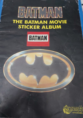 Vintage extrem großes 1989 Batman the Movie Stickeralbum nur 20 ungerade Sticker