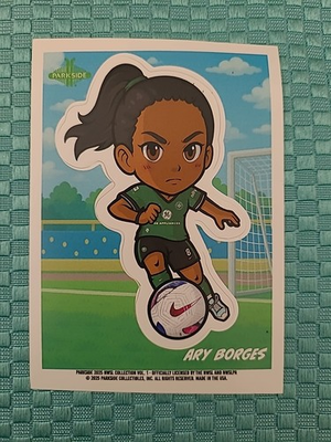 #ad 2025 NWSL Parkside Volume 1 Chibi Stickers Ary Borges $1.79