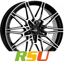 4x MAK Koenig black mirror 7.5x18" ET22 LK5 112 ML 66.6 Alufelgen 18 Zoll