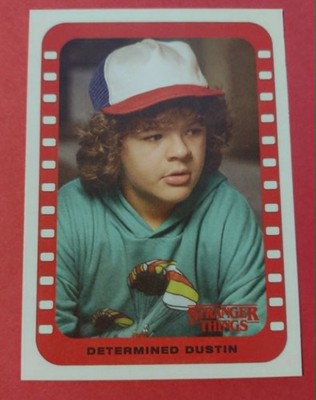 2018 Topps Stranger Things    Determined Dustin  Sticker (Sticker 5 of 10)