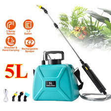 5L Rechargeable Electric Garden Plant Sprayer Battery Powered Sprayer 1.35Gallon