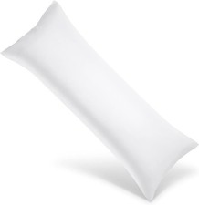 Body Pillowcase Cover with Zipper 20x72 Cotton Long Body Pillow Case Lumbar 1...