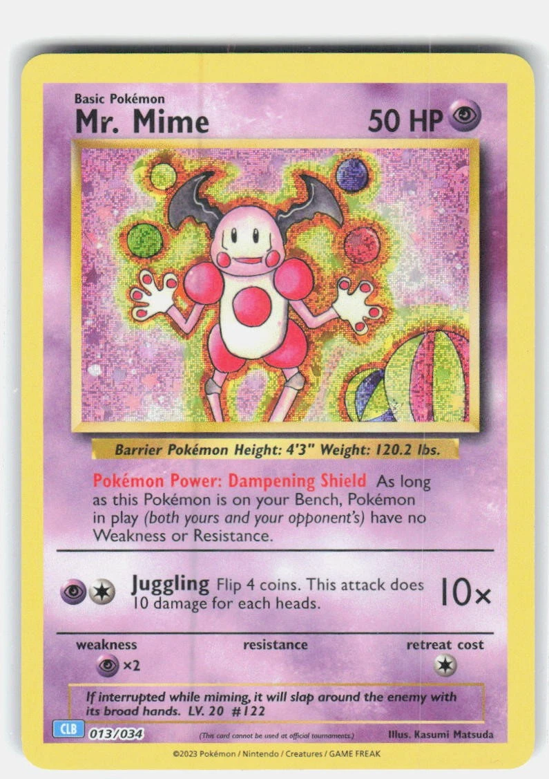 Mr. Mime 013/034 Trading Card Game Classic for sale | eBay
