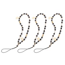3 Pcs Wrist Strap for Phone Crystal Cell Wristband Beaded Lanyard