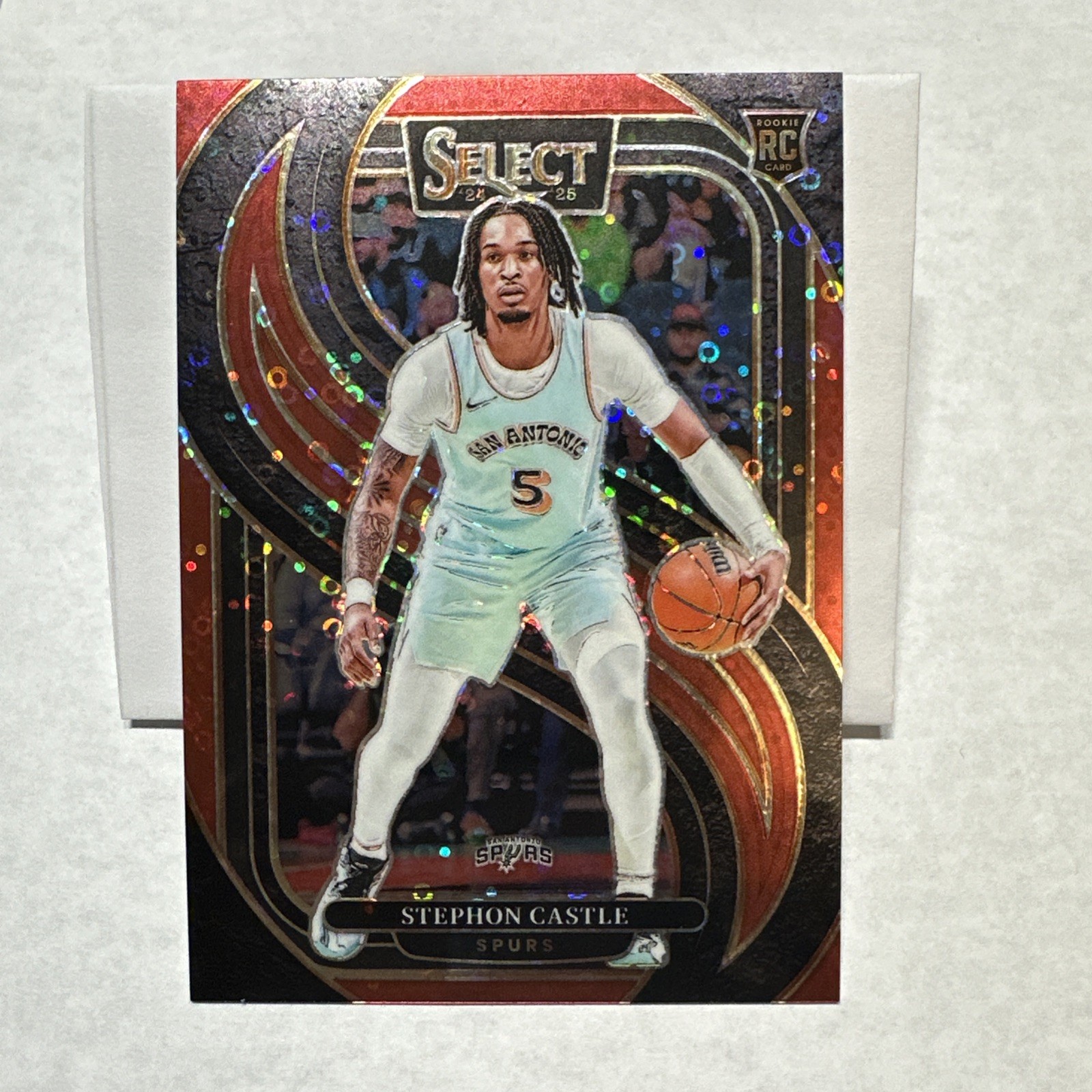 2024 Panini Select Stephon Castle #175 Premier Level Red Disco Rookie RC 44/49