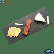 Natural Slate Charcuterie Board W/ Chalk Cheese Meat Appetizers Displays New