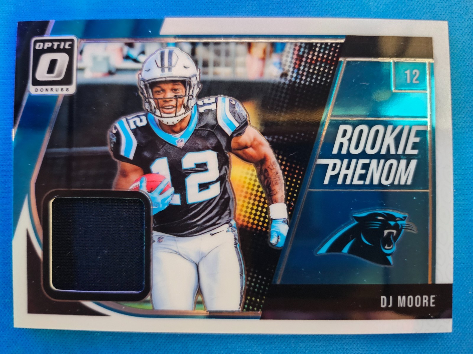 2018 Panini Donruss Rookie Phenom Jerseys Black DJ Moore #16 Rookie RC