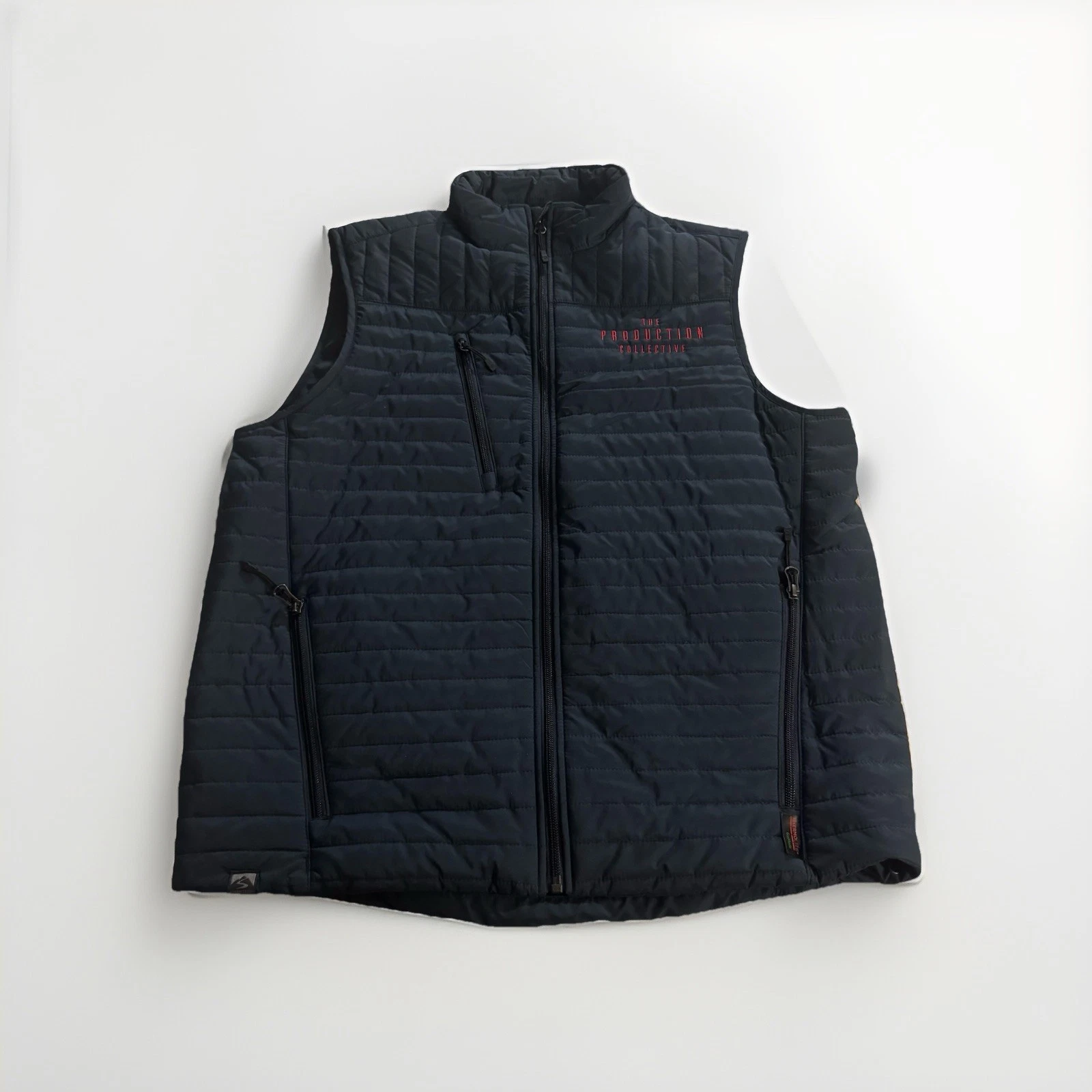 Storm Creek NWT Mens Vest M Quilted Thermolite Full Zip Black Packable