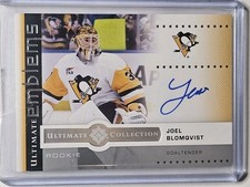 2024/25 Ultimate Rookie Emblems Auto Joel Blomqvist  UER-JO Pittsburgh Penguins