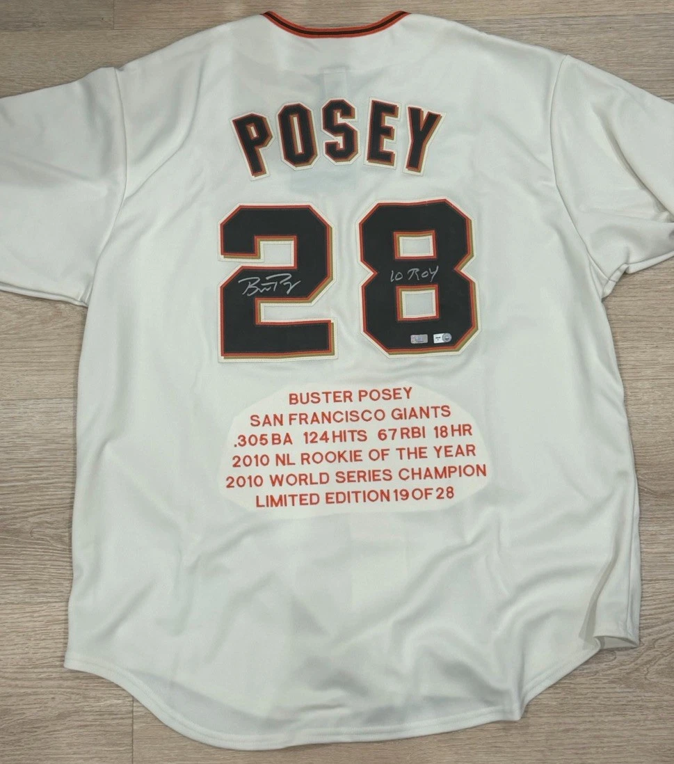 Buster Posey Baseball MLB Original Autographed Jerseys Just Listed