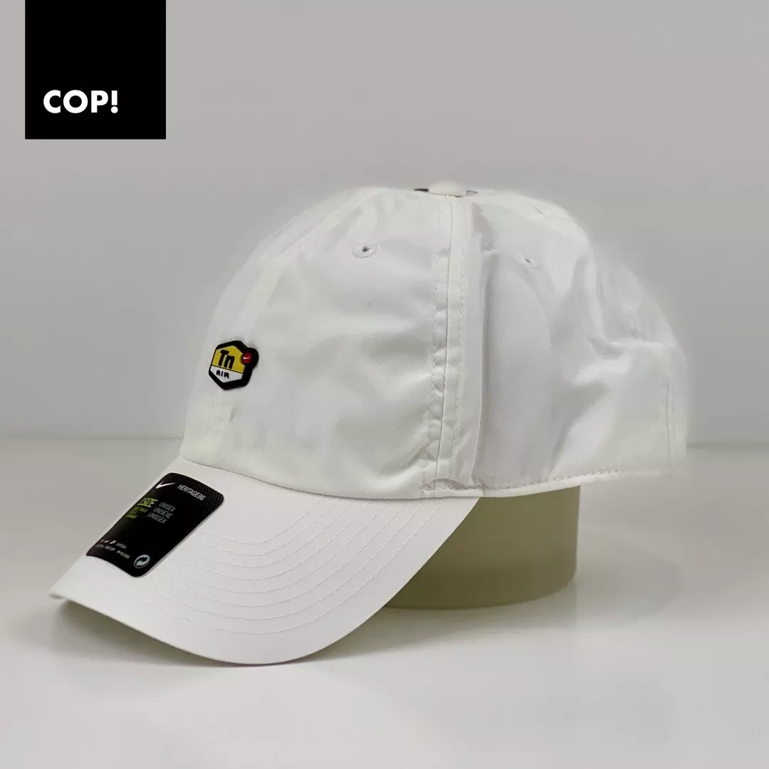 Omhoog aanplakbiljet automaat Nike Tn Cap Heritage 86 Air Max Plus 6 Panel Tuned Air Hat White BNWT | eBay