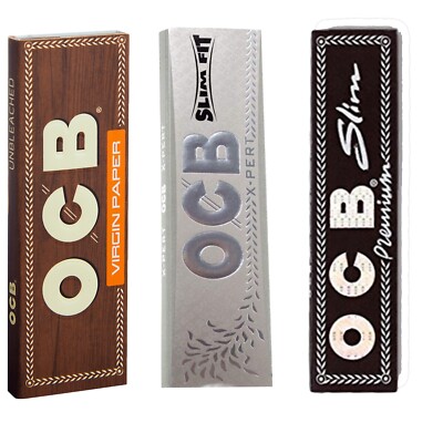 OCB Zigarettenpapier King Size Slim X-Pert Black Papers Virgin Papes Blättchen