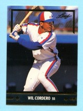 1991 Leaf Gold Rookies Baseball # BC3 Wil Cordero -- Expos -- Box 846