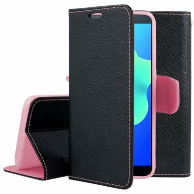 FÜR XIAOMI REDMI NOTE 9T 5G - FANCY Hülle Handy Case Cover Tasche SCHWARZ - ROSA