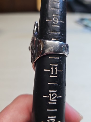 Men's EGYPTIAN Pyramid PHARAOH Dog Type Creature Ring Stainless Size 10 (OK) - Picture 5 of 6